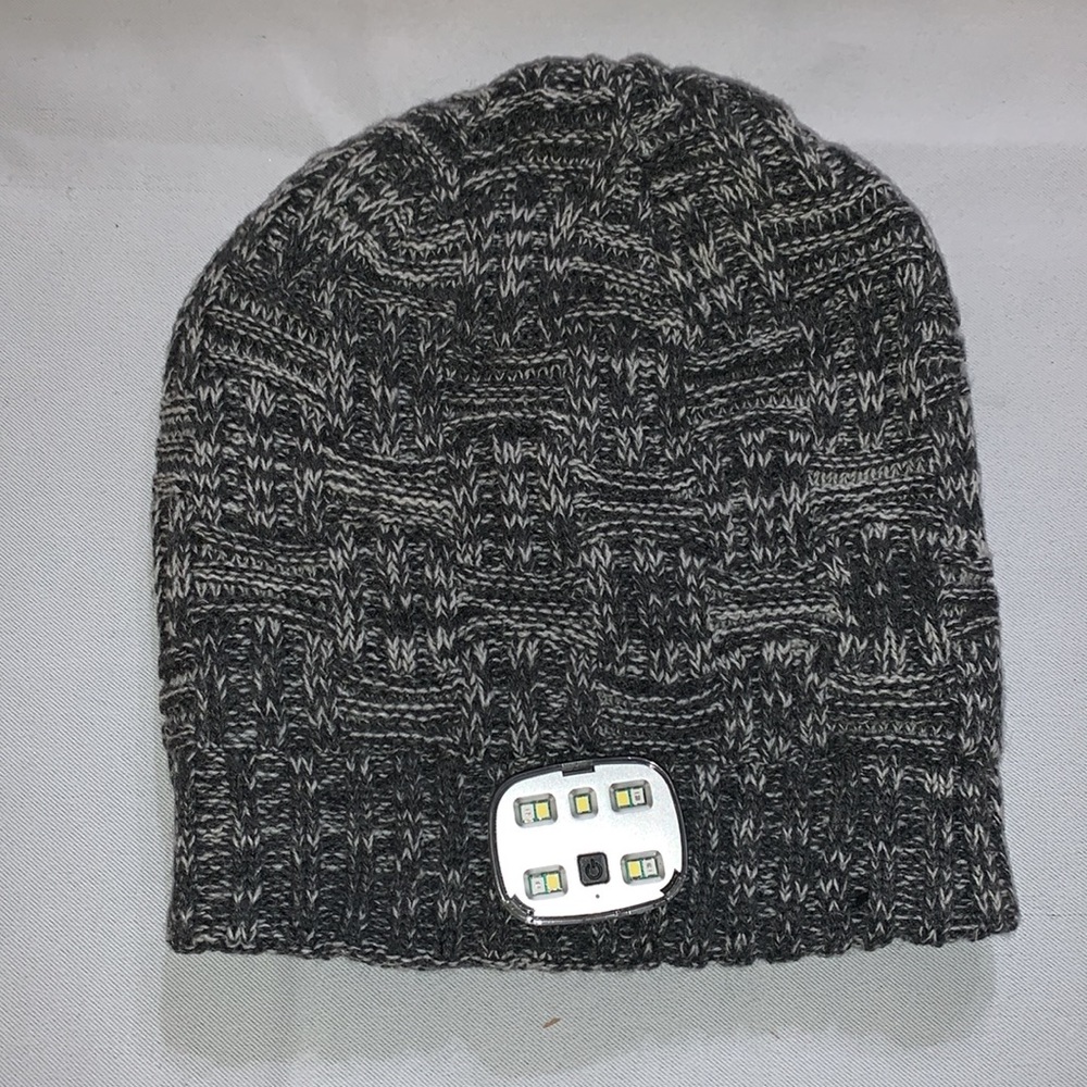 ZenNutt Beanie hat for Men 3 led light runners/workout arm band and USB Chord.